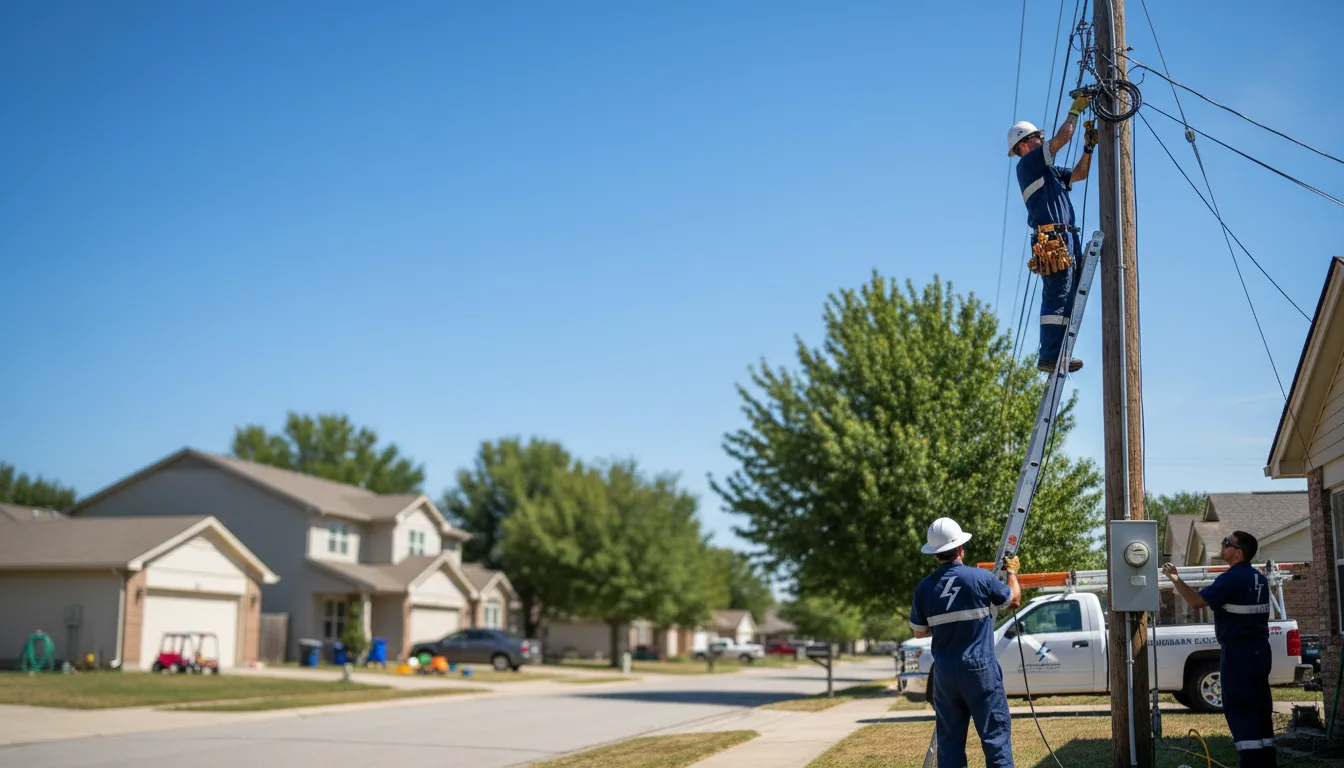 Residential electrician providing installation services in Jefferson City, TN